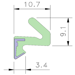 AQUAMAC 21 Draught Strip Seal