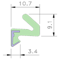 AQUAMAC 21 Draught Strip Seal