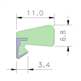 AQUAMAC 109 Draught Strip Seal