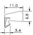 AQUAMAC 109 Draught Strip Seal