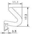 AQUAMAC 109 Draught Strip Seal