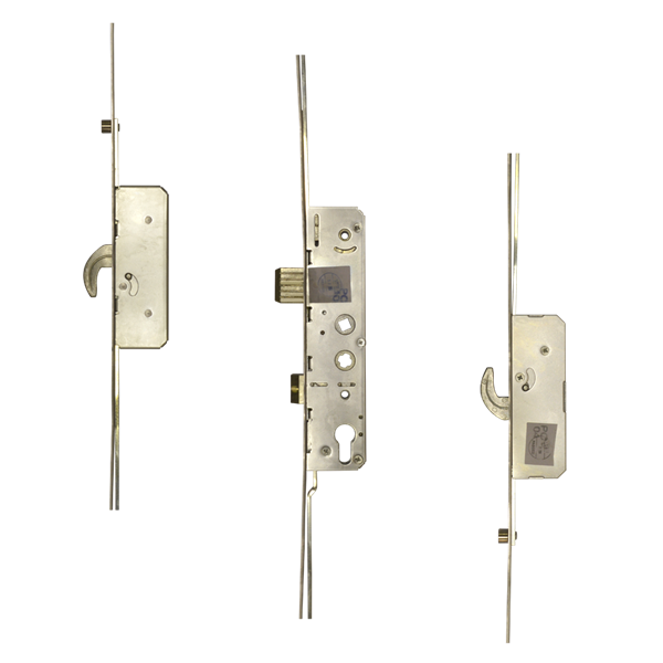 AVANTIS Lever Operated Twin Spindle Latch & Deadbolt - 2 Hook 2 Roller