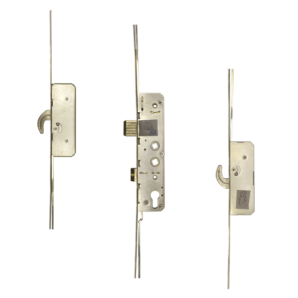 AVANTIS Lever Operated Twin Spindle Latch & Deadbolt - 2 Hook