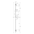 WINKHAUS Cobra Short Lever Operated Latch & Deadbolt Split Spindle & Lockout - 2 Hook