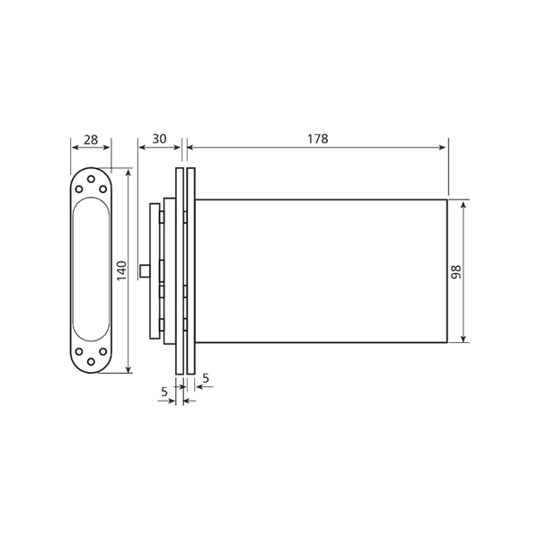 SAMUEL HEATH Powermatic R100 Concealed Door Closer