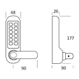 BORG LOCKS  BL5201 Marine Grade Pro Digital Lock