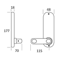 BORG LOCKS BL5003 Digital Lock With Inside Handle And Euro-Profile Lockcase