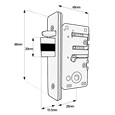 BORG LOCKS BL5402 Digital Lock With Inside Handle And 28mm Latch