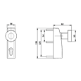 DORMAKABA PHT 06 Knob Operated Outside Access Device