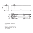 DORMAKABA BTS80F Floor Spring Door Closer