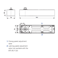 DORMAKABA BTS80F Floor Spring Door Closer