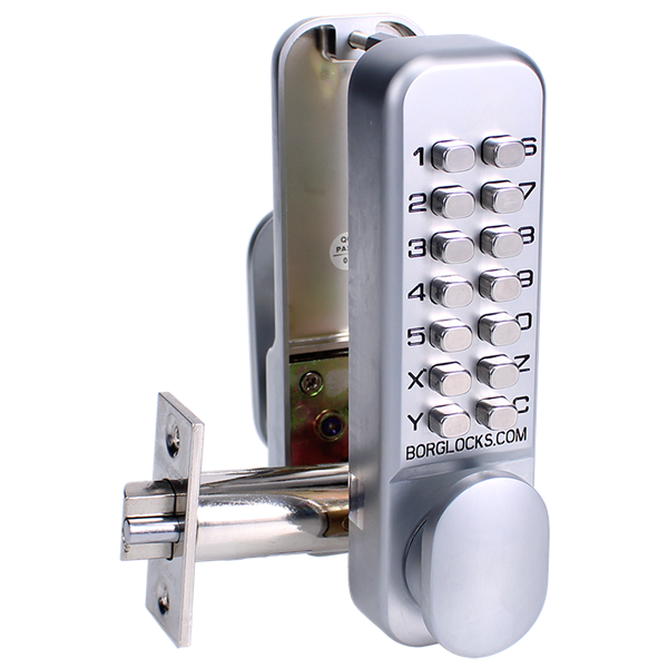 BORG LOCKS BL2201 Digital Lock With Optional Holdback Inside Handle And 60mm Latch