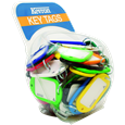 KEVRON ID10 Jumbo Key Tags Counter Tub 60pcs Assorted Colours
