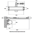 Union CE3F Size 3 Overhead Door Closer