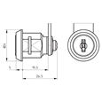 RONIS 14200 Nut Fix Master Keyed Camlock