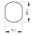 DOM 225081 19.5mm Nut Fix Master Keyed Camlock