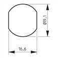 RONIS 22520 19.5mm Nut Fix Latchlock To Suit 7.6mm Padlock