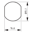 RONIS 23720 19.5mm Nut Fix Latchlock To Suit 7.5mm Padlock