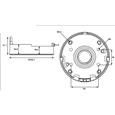 GENIE Junction Box To Suit Genie AHD Vandal Resistant Varifocal Dome Camera