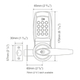 CODELOCKS CL4510 Smart Lock - Manage Via Your Smartphone