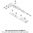 AXIM Transom Door Closer Drive Arm Assembly 8800 Series