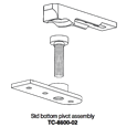 AXIM Universal Bottom Pivot Assembly 8800 Series