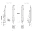 AXIM Flush Bolt FB6200 Series