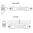 AXIM Flush Bolt FB6200 Series