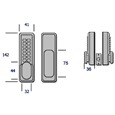 BORG Digital Double Sided Back to Back Lock BL2021