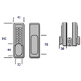 BORG Digital Double Sided Back to Back Lock BL2021