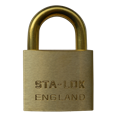 B&G STA-LOCK C Series Brass Open Shackle Padlock - Brass Shackle