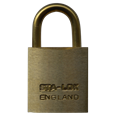 B&G STA-LOCK C Series Brass Open Shackle Padlock - Brass Shackle