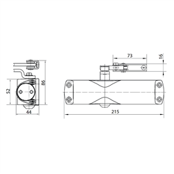 GEZE TS1000C Size 2-3 Overhead Door Closer