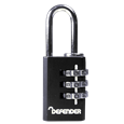 DEFENDER Black Diecast Combination Padlock