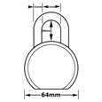 MASTER LOCK Pro Series Open Shackle Padlock 5 Pin
