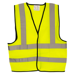 WARRIOR Hi Vis Yellow Safety Vest