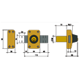 LINCE Rim Deadlock 3916 Keyed Both Sides