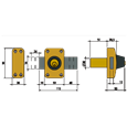 LINCE Rim Deadlock 3916 Keyed Both Sides