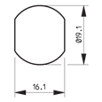 DOM 203994 19.5mm Nut Fix 2C Series Camlock