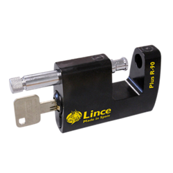 LINCE R90 Plus Monoblock Sliding Shackle Padlock