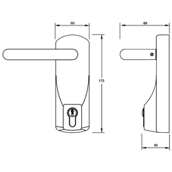 UNION ExiSAFE Lever Operated Outside Access Device