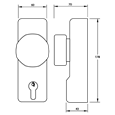 UNION ExiSAFE Knob Operated Outside Access Device