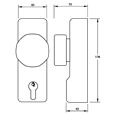 UNION ExiSAFE Knob Operated Outside Access Device
