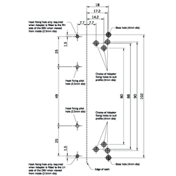 WINKHAUS OBV Adaptor Plate For Aluminium Windows