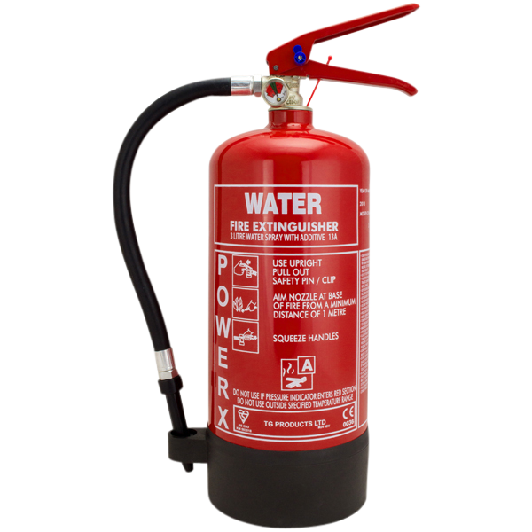 THOMAS GLOVER PowerX Fire Extinguisher - Water With Additive 3L