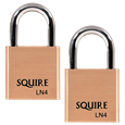 SQUIRE Lion Range Brass Open Shackle Padlocks