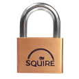 SQUIRE Lion Range Brass Open Shackle Padlocks