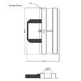 ERA Lockdown Door Barricade for Double Doors