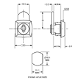 L&F 0201 Mini Nut Fix Camlock