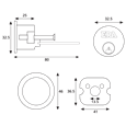 ERA 135 Non-Deadlocking Nightlatch